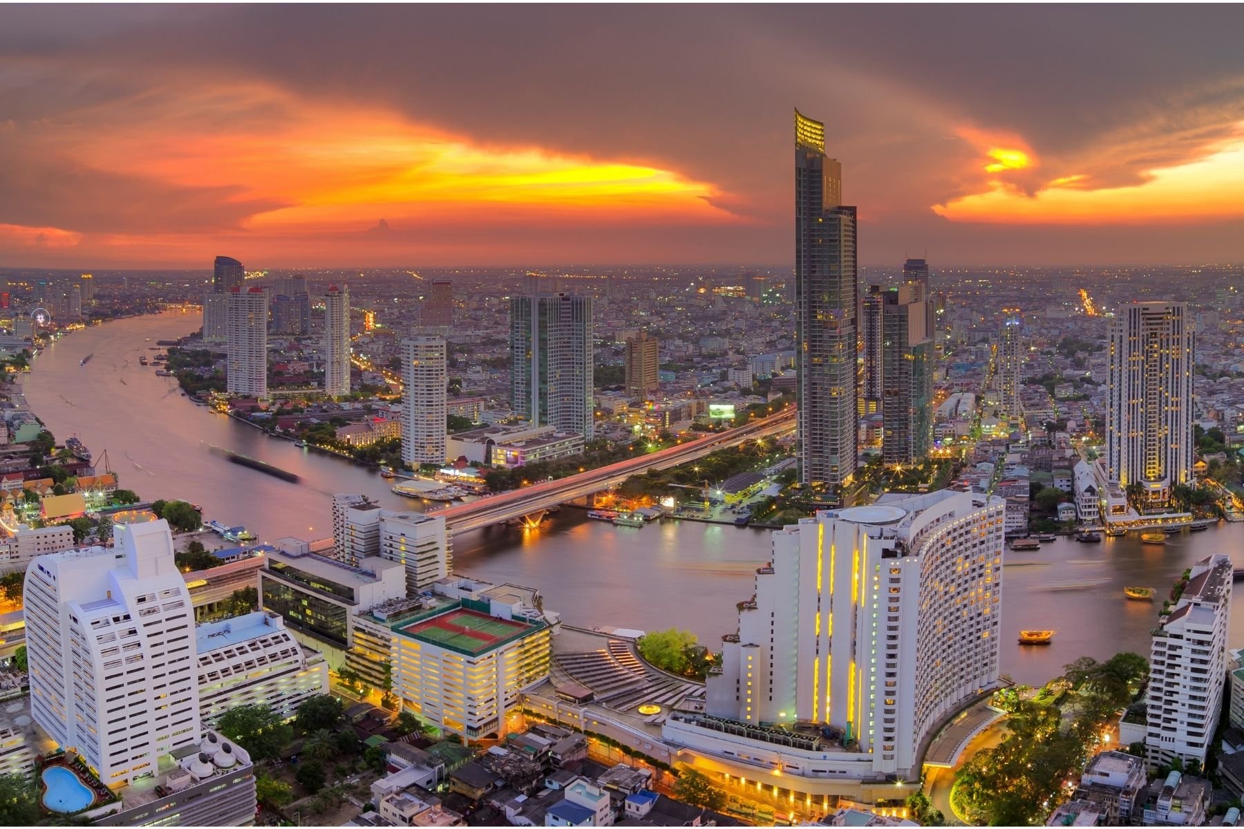 Fleuve Chao Phraya à Bangkok