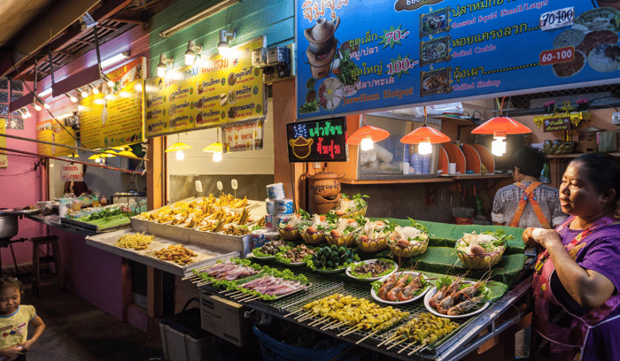 Food market de Kai Bae Beach